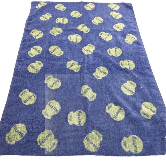 Vintage Disney Winnie the Pooh Bath Beach Towel 50x27” Blue Honey Pots & Bees - Picture 5 of 8